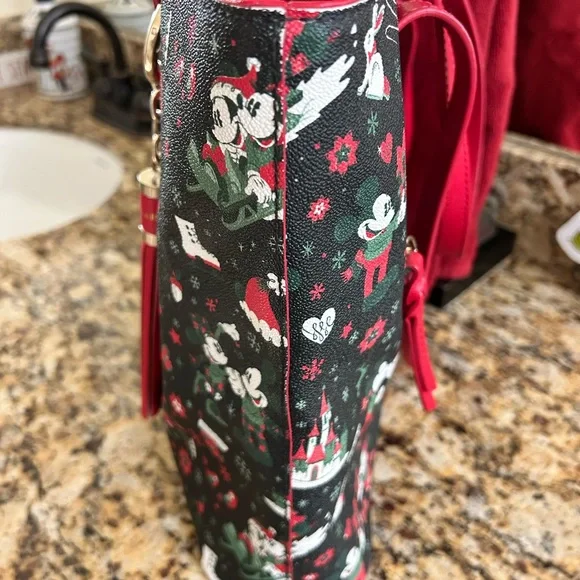 Dooney & Bourke Disney Christmas “Woodland” Tote AND Coordinating Wallet - Picture 6 of 14